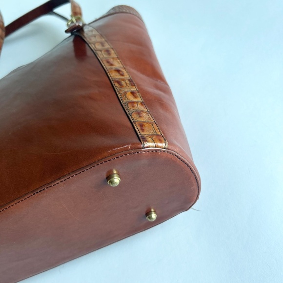 Brahmin Tan Brown Leather Handbag Shoulder Bag - Picture 9 of 15